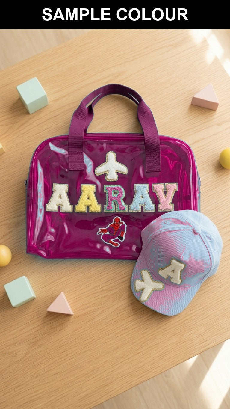Customised duffle bag – Pink (SAMPLE photo)