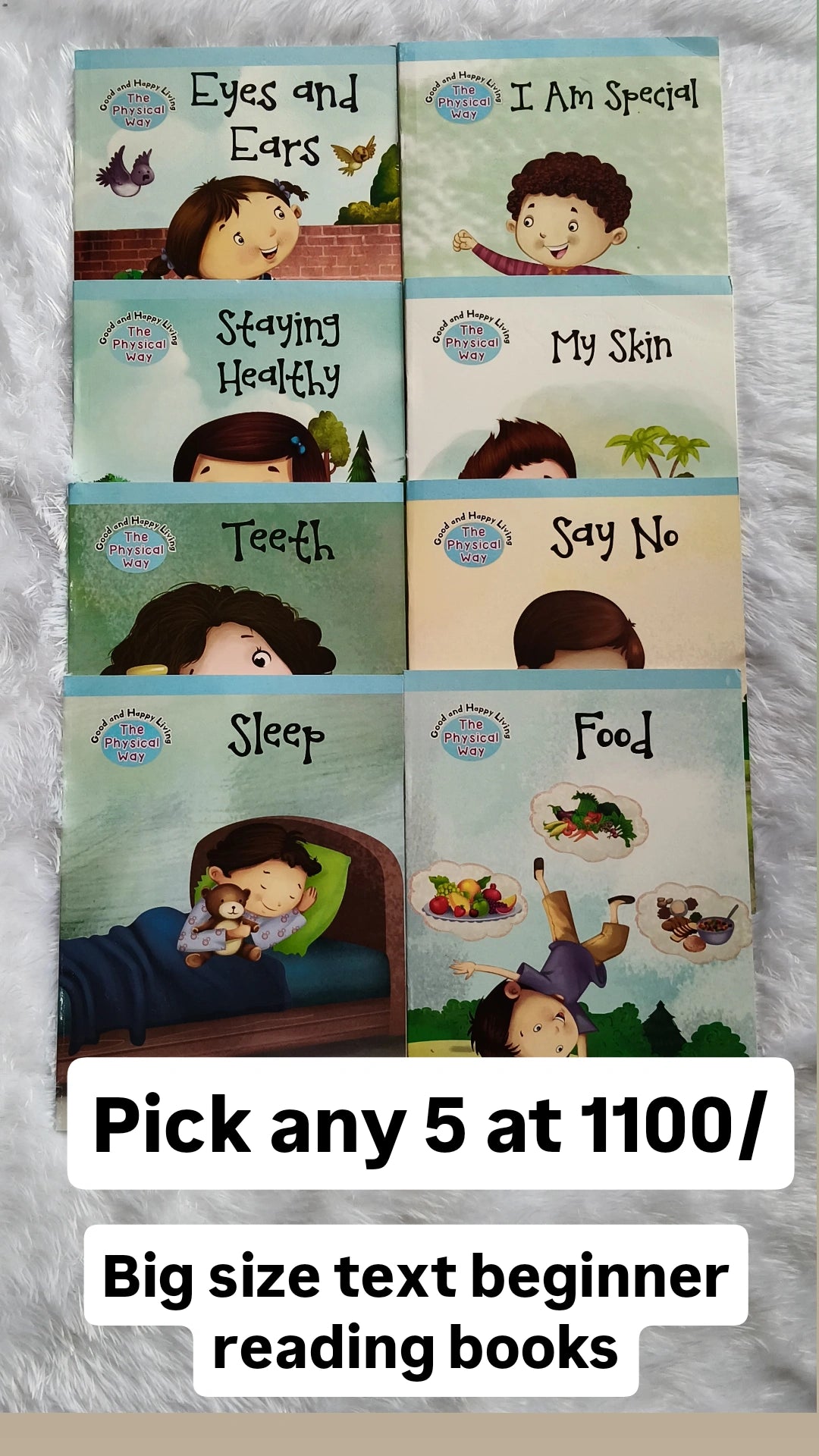 Good and Happy Living – The Physical Way set of 8 small story books
